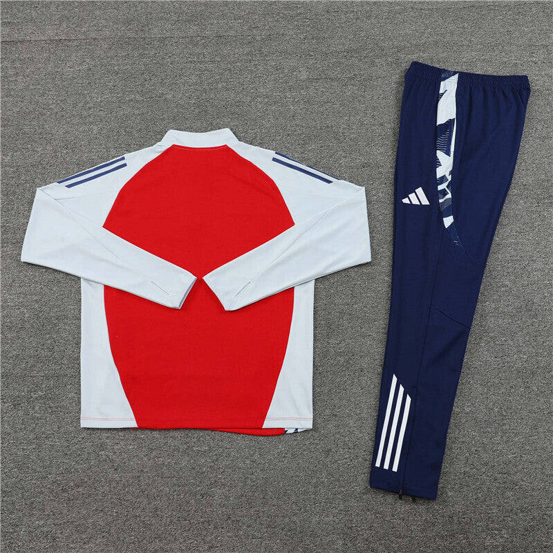 Arsenal Tracksuit-Red, White and Navy Blue