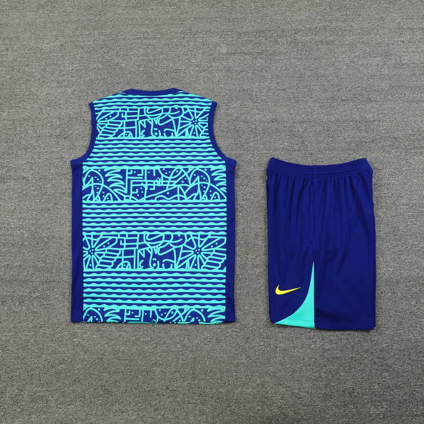 Brazil Vest Set-Light Blue and Dark Blue