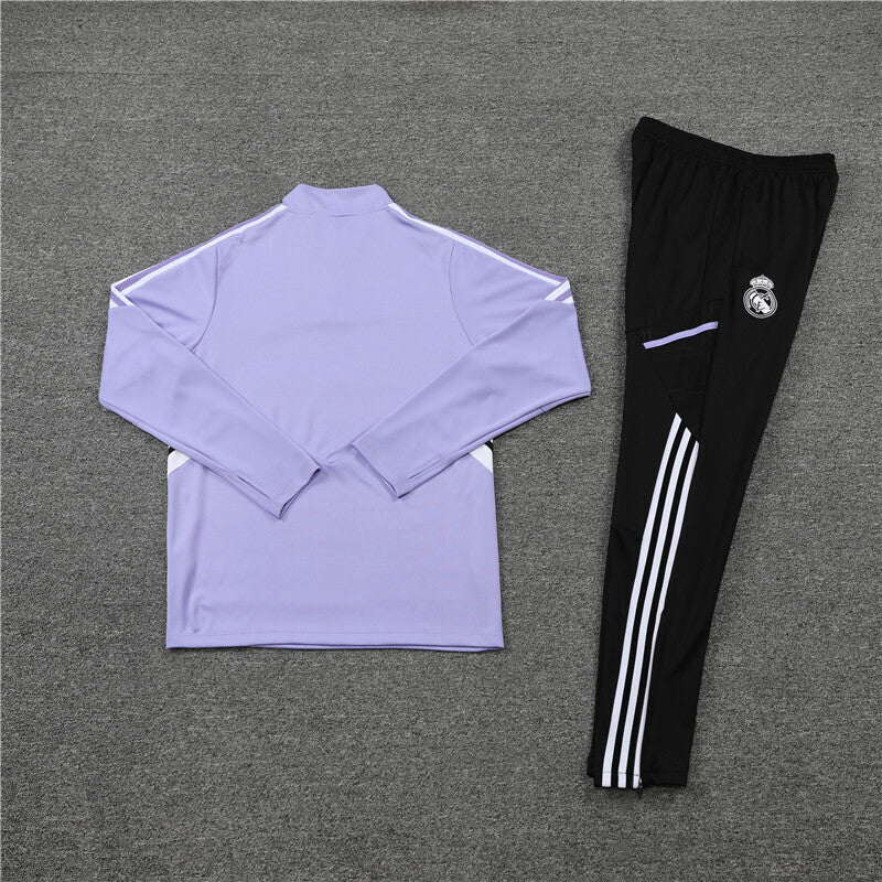 Real Madrid Tracksuit-Purple and Black
