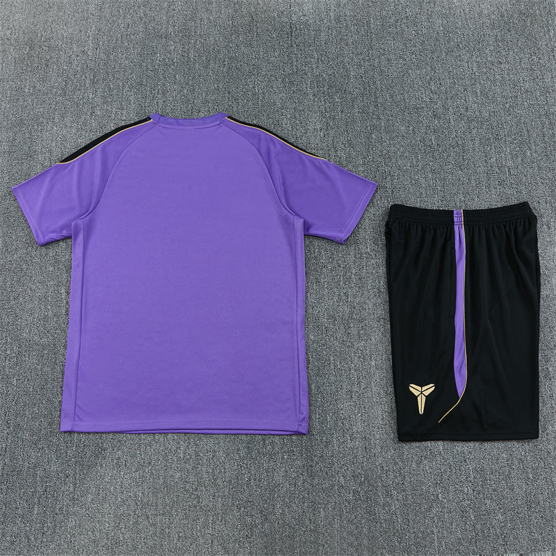 Barcelona Shorts Set-Purple and Black