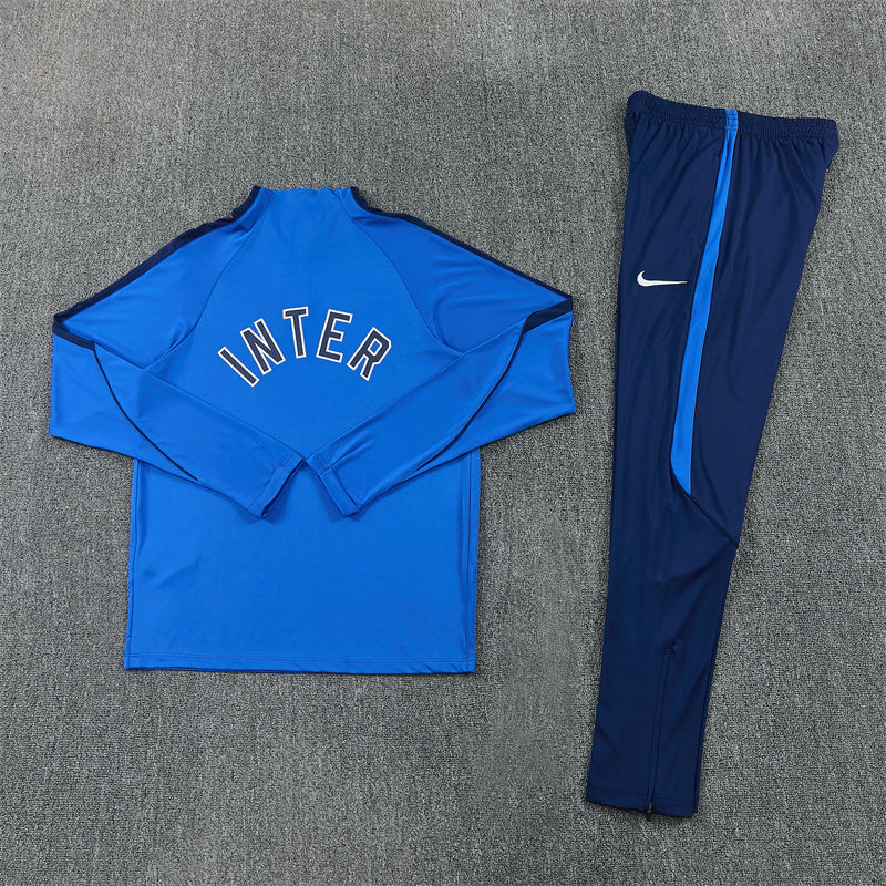Inter Milan Tracksuit-Blue and Navy Blue