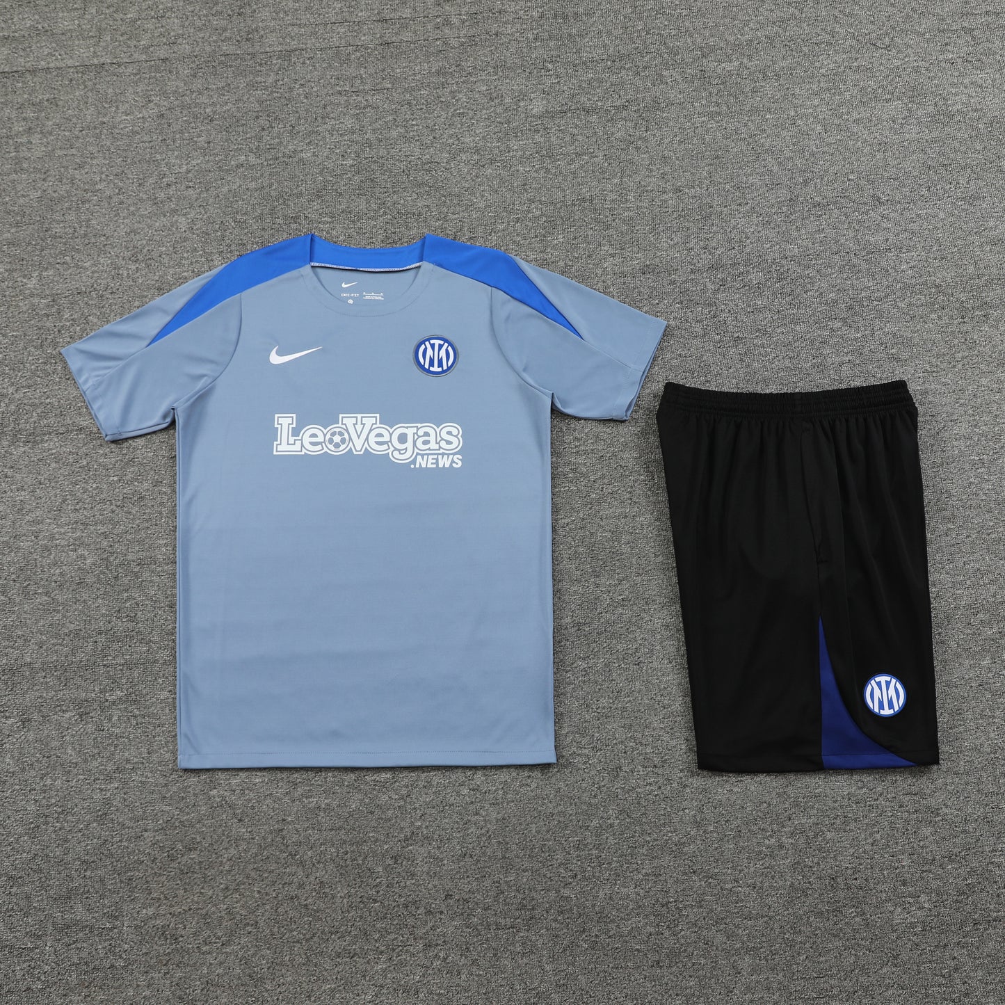 Inter Milan Shorts Set-Grey and Black