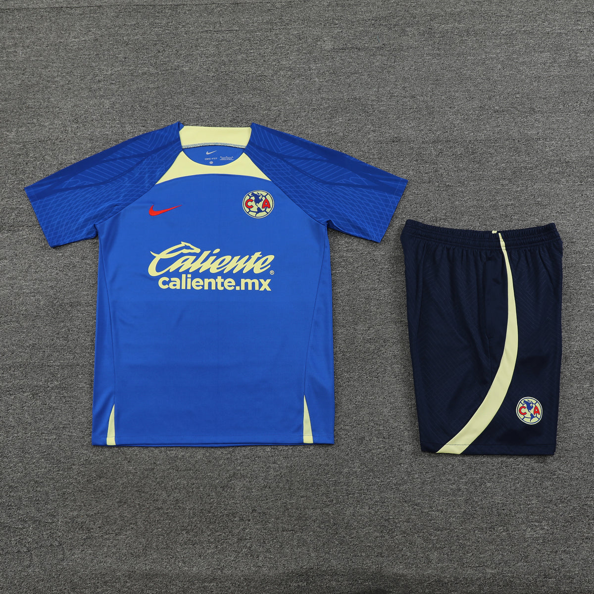 Club America Shorts Set-Blue and Navy Blue