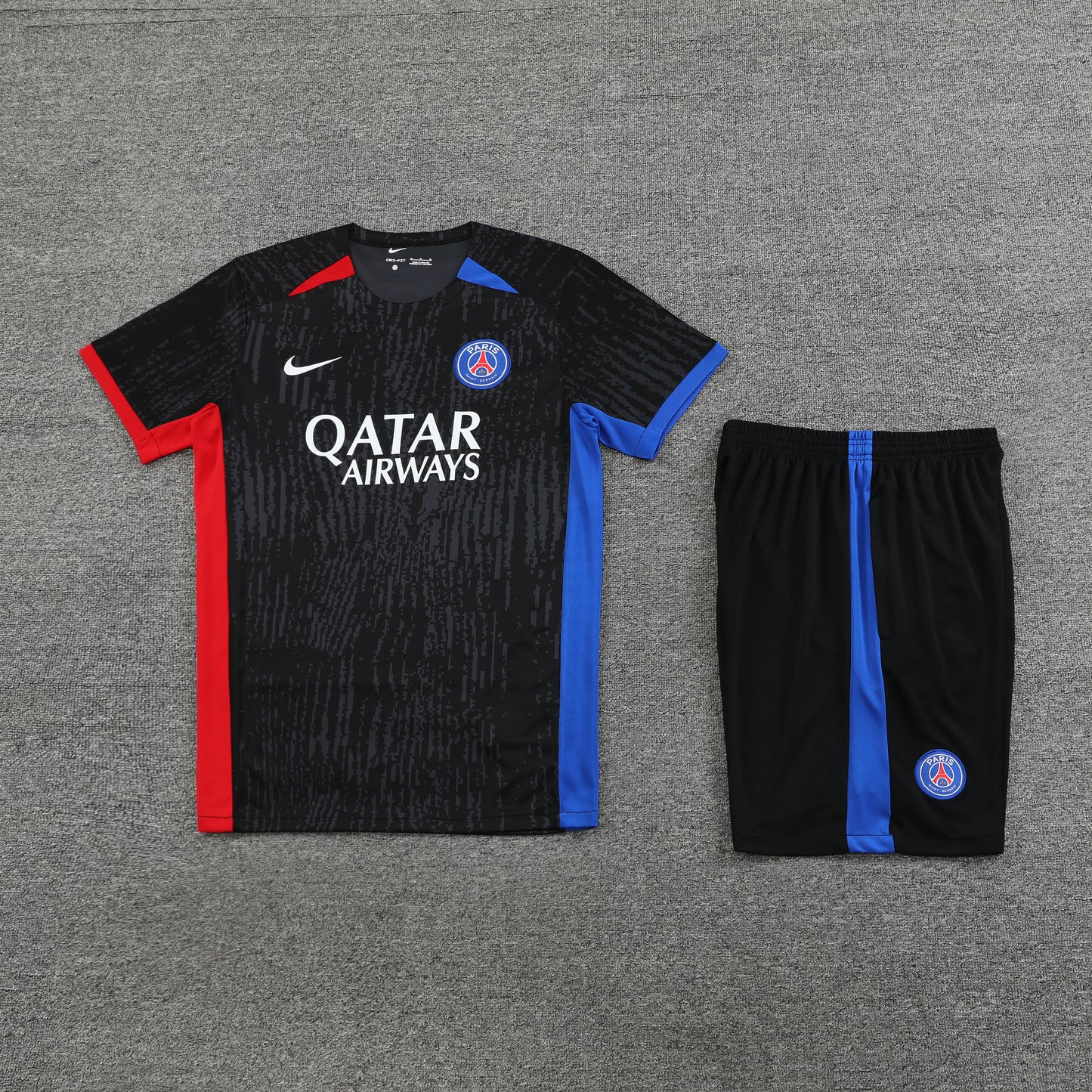 PSG Shorts Set-Red, Blue and Black