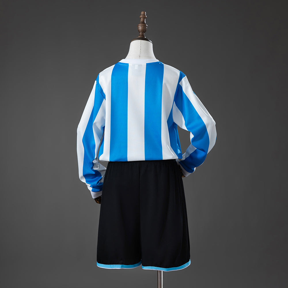 Argentina 1998 Home Retro Long-Sleeved Kids Kit