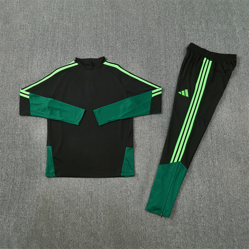 Mexico Tracksuit-Black and Dark Green