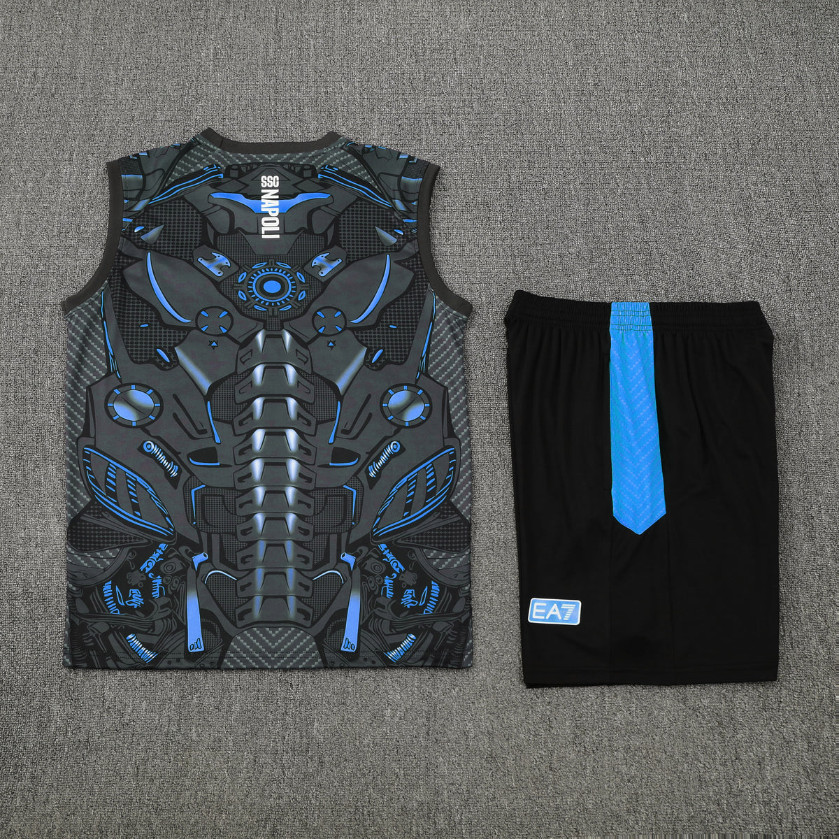 Napoli Vest Set-Black and Grey