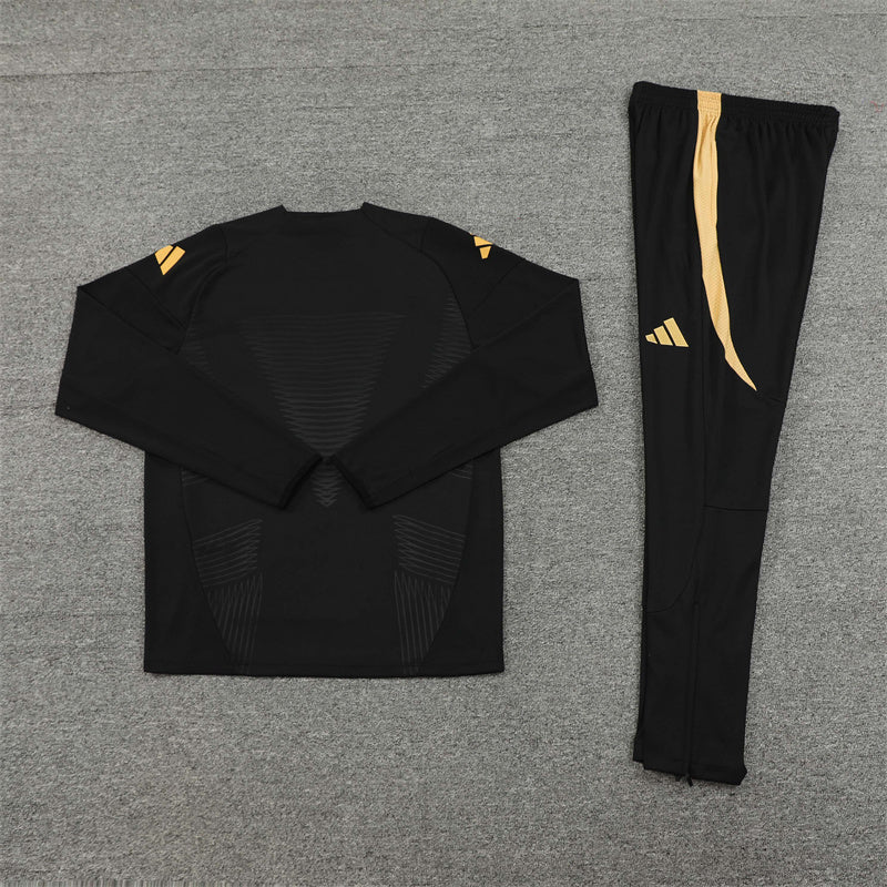 Real Madrid Tracksuit-Black and Golden