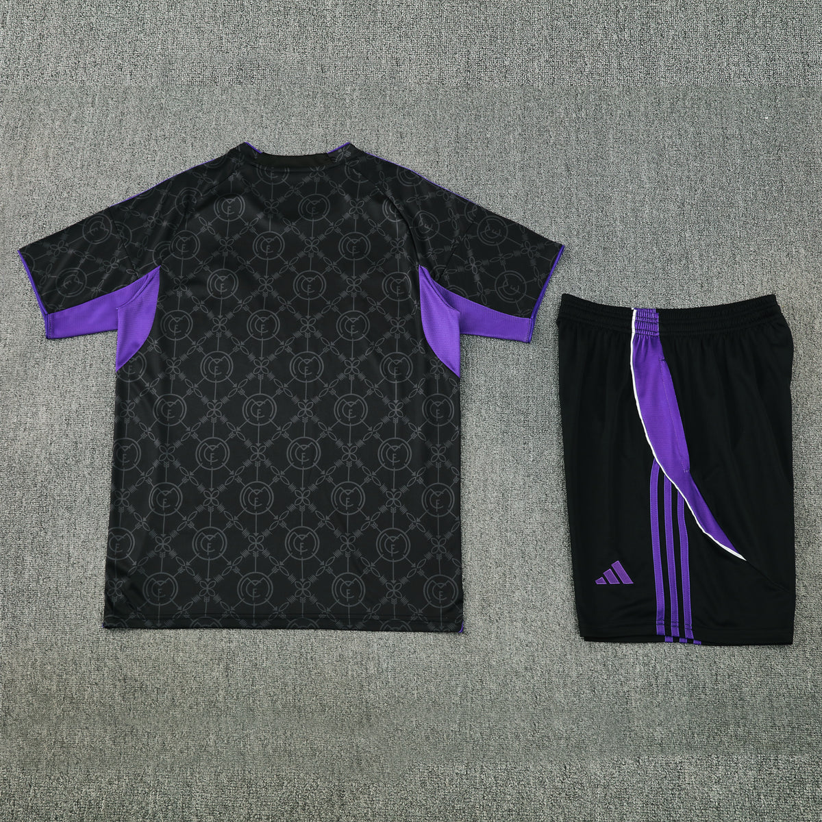 Real Madrid Shorts Set-Black and Purple
