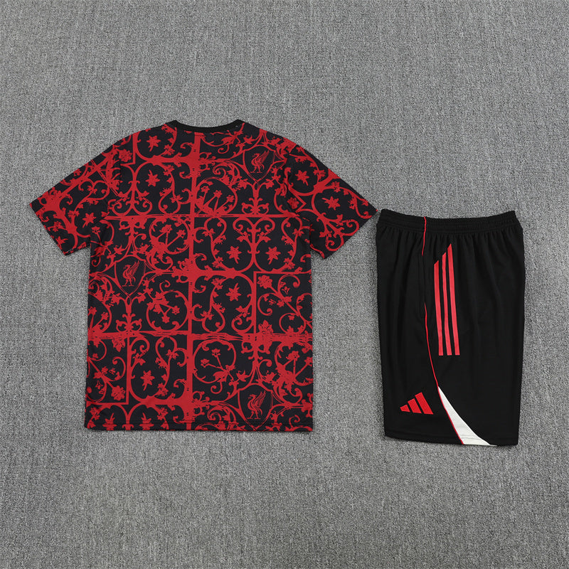 Liverpool Shorts Set-Red and Black