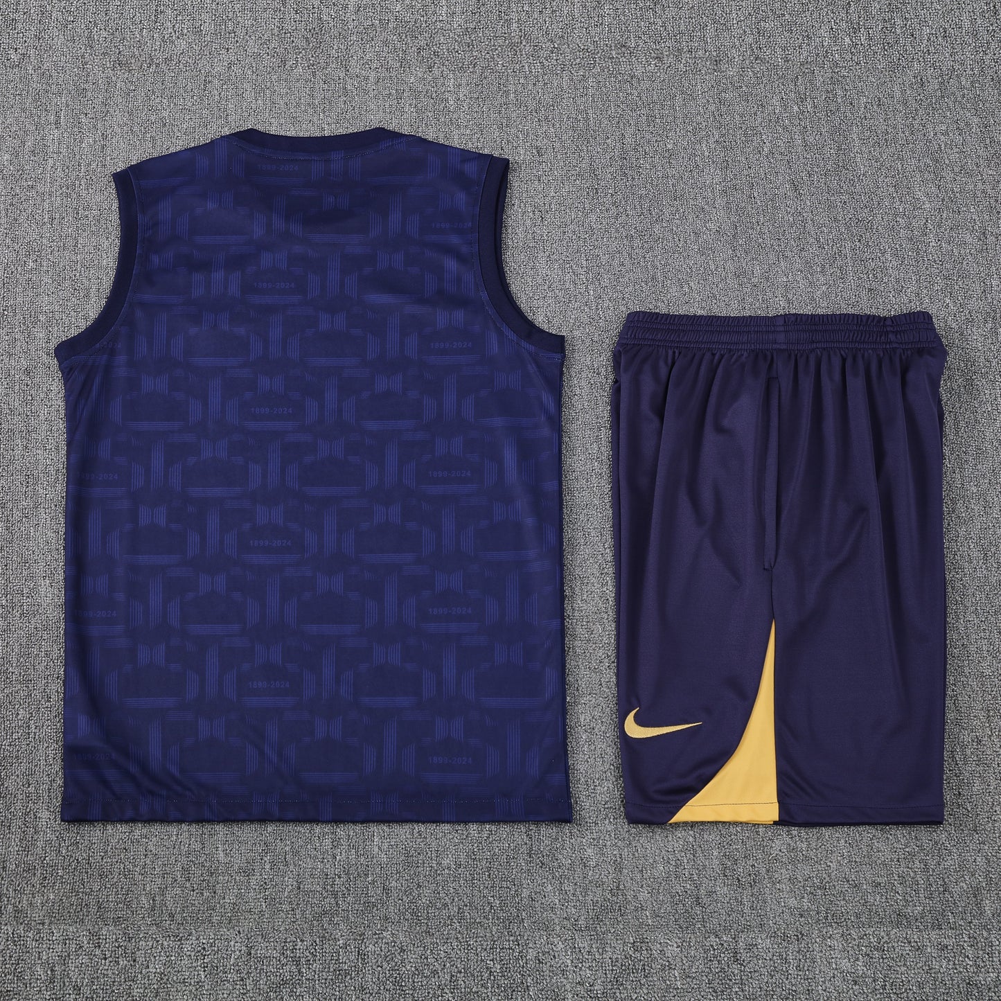 Barcelona Vest Set-Navy Blue