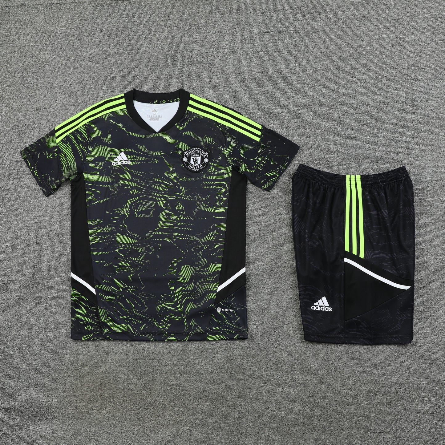 Manchester United Shorts Set-Dark Green and Black