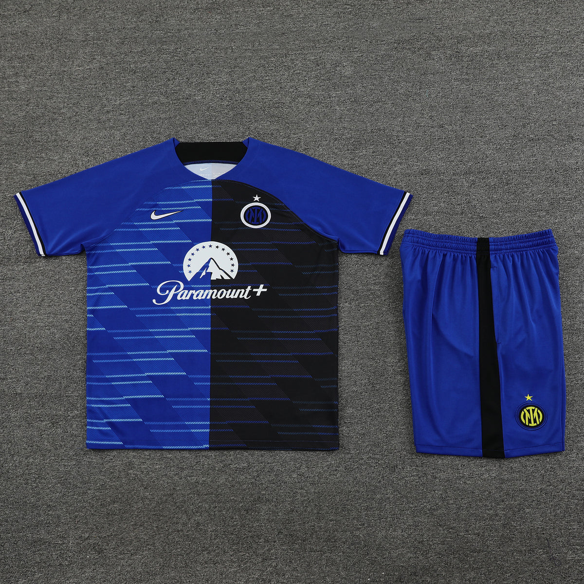 Inter Milan Shorts Set-Dark Blue and Black
