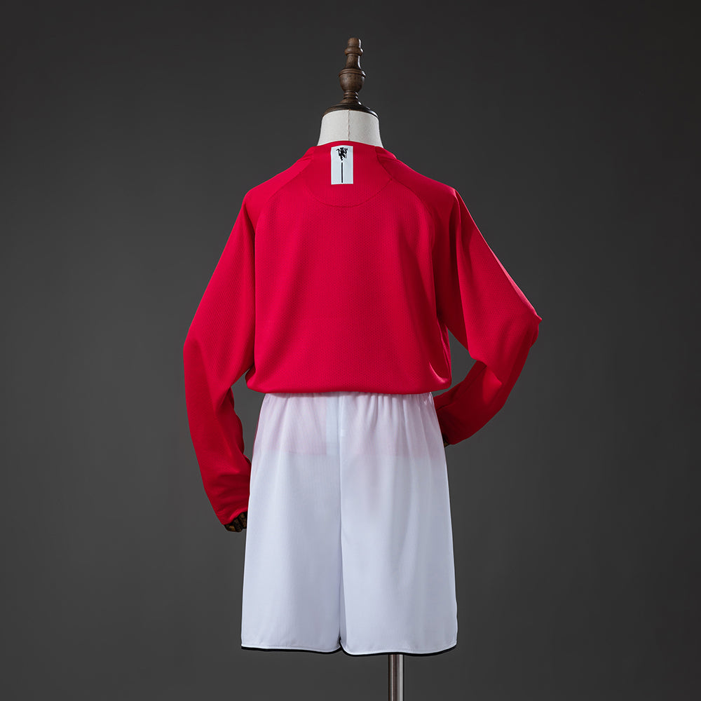 M-U 07/08 Home Retro Long Sleeve Kids Kit