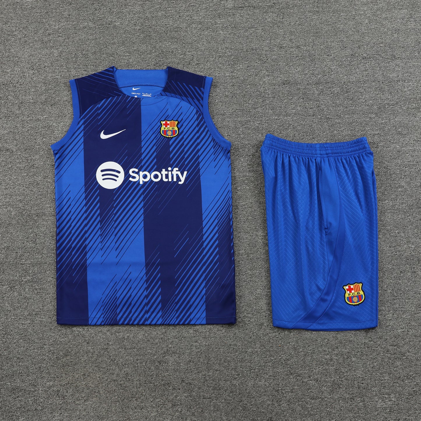 Barcelona Vest Set-Dark Blue