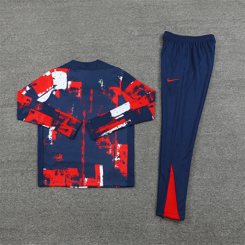 PSG Tracksuit-Red, White and Navy Blue
