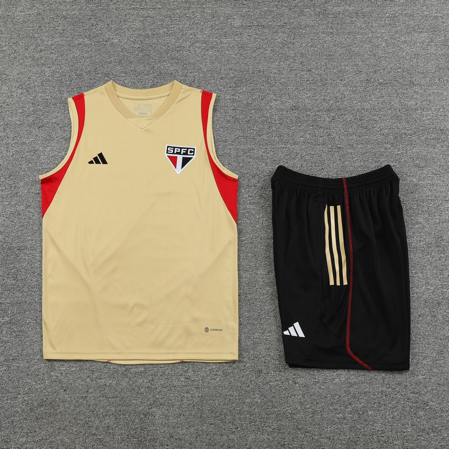 Sao Paulo Vest Set-Cream and Black