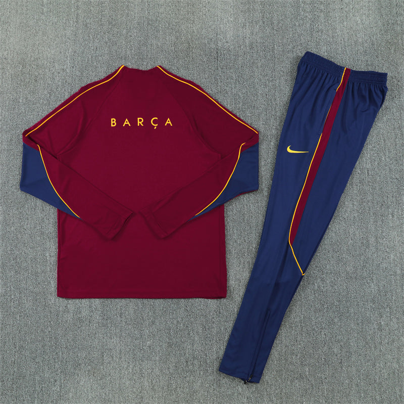 Barcelona Tracksuit-Maroon and Navy Blue