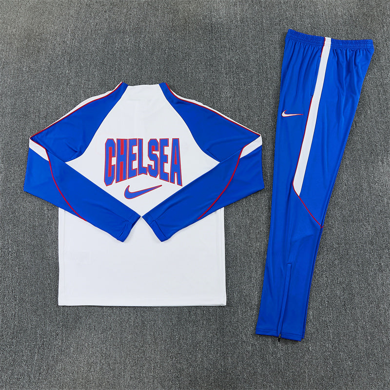 Chelsea Tracksuit-White and Blue