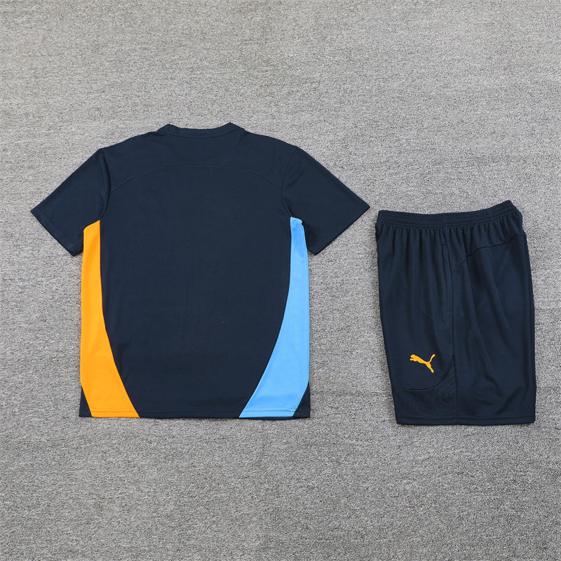 Olympique de Marseille Shorts Set-Navy Blue