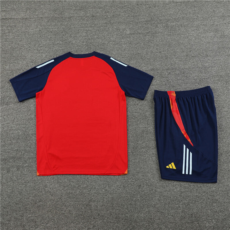 Spain Shorts Set-Red and Navy Blue