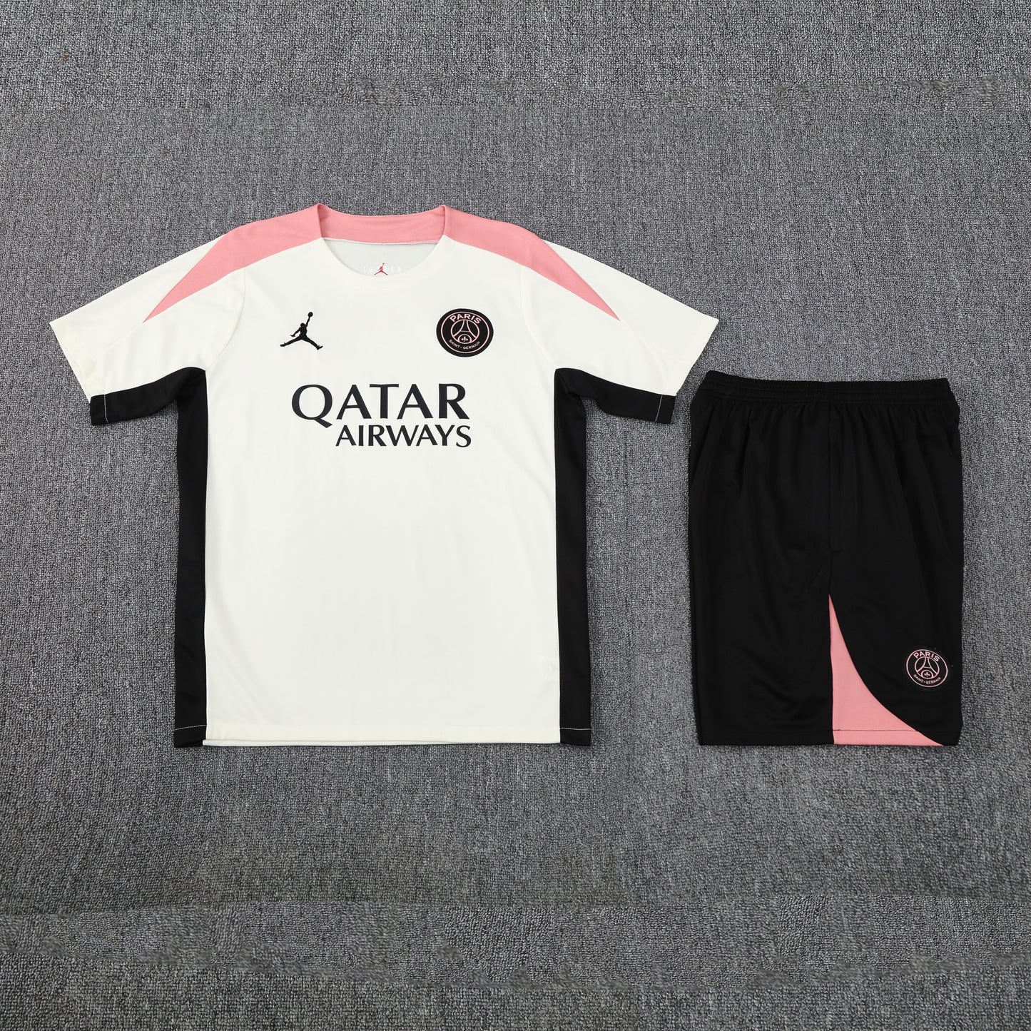 PSG Shorts Set-White and Black
