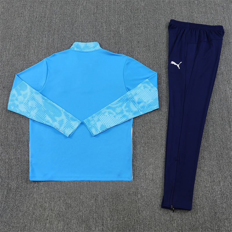 Manchester City Tracksuit-Blue and Navy Blue