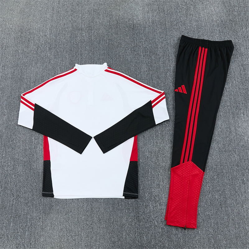 Arsenal Tracksuit-White, Red and Black