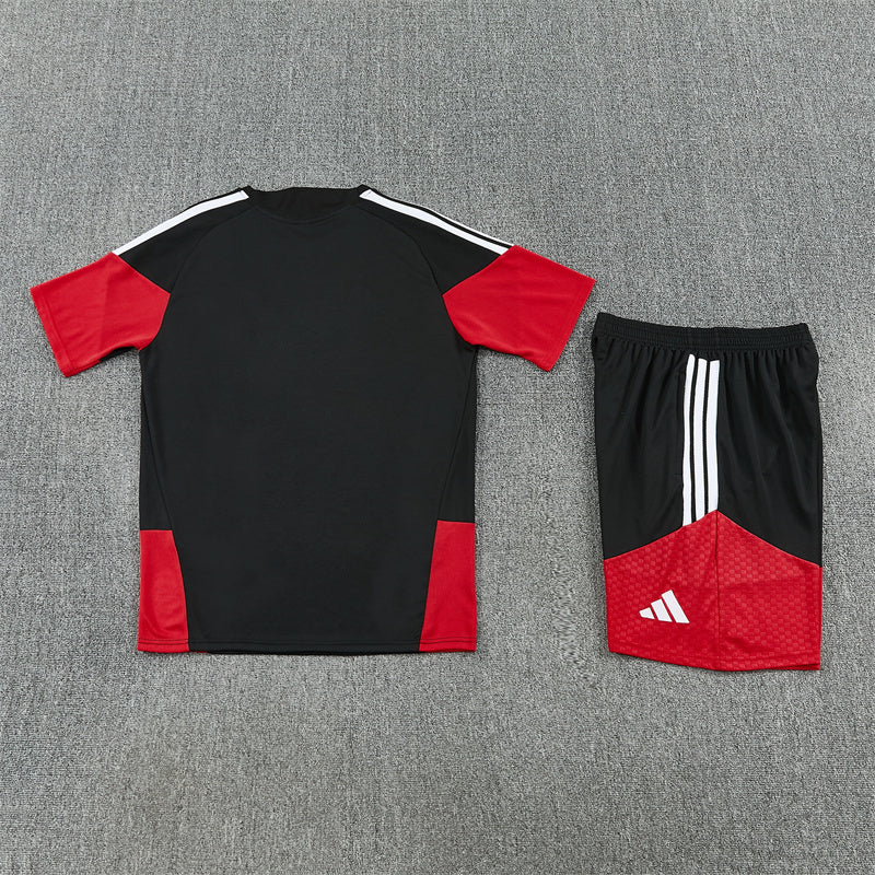Germany Shorts Set-Black and Red