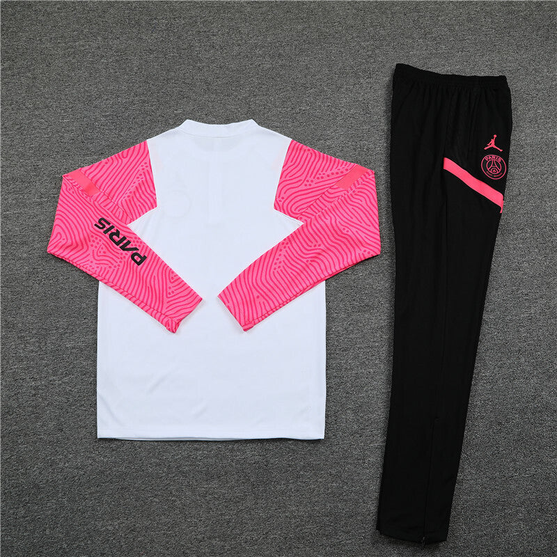 PSG Tracksuit-White, Pink and Black