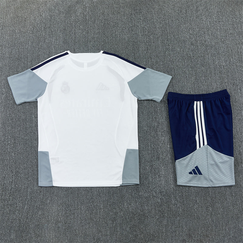 Real Madrid Shorts Set-White, Grey and Navy Blue
