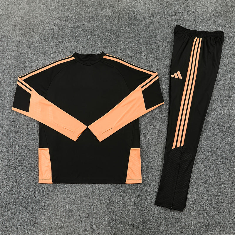Arsenal Tracksuit-Black and Cream