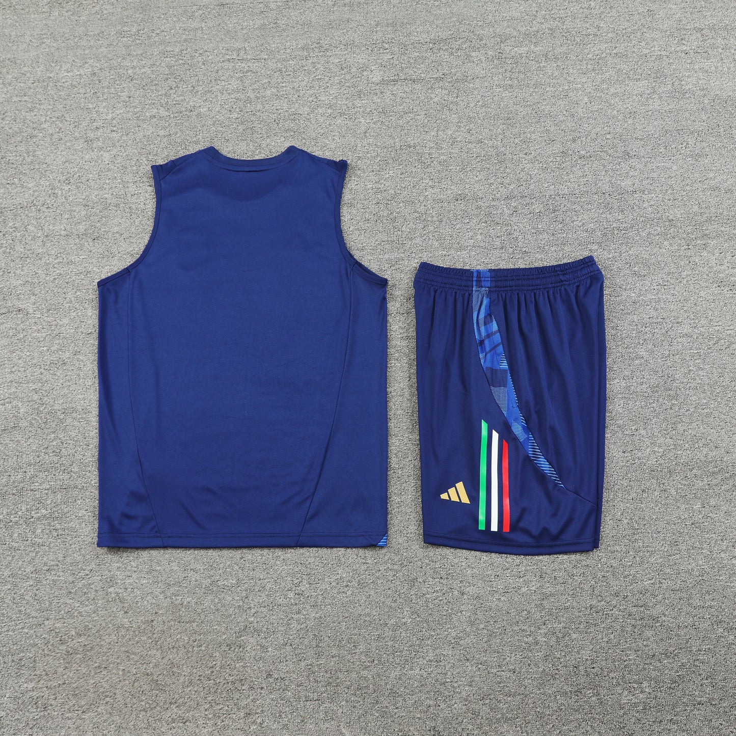 Italy Vest Set-Navy Blue