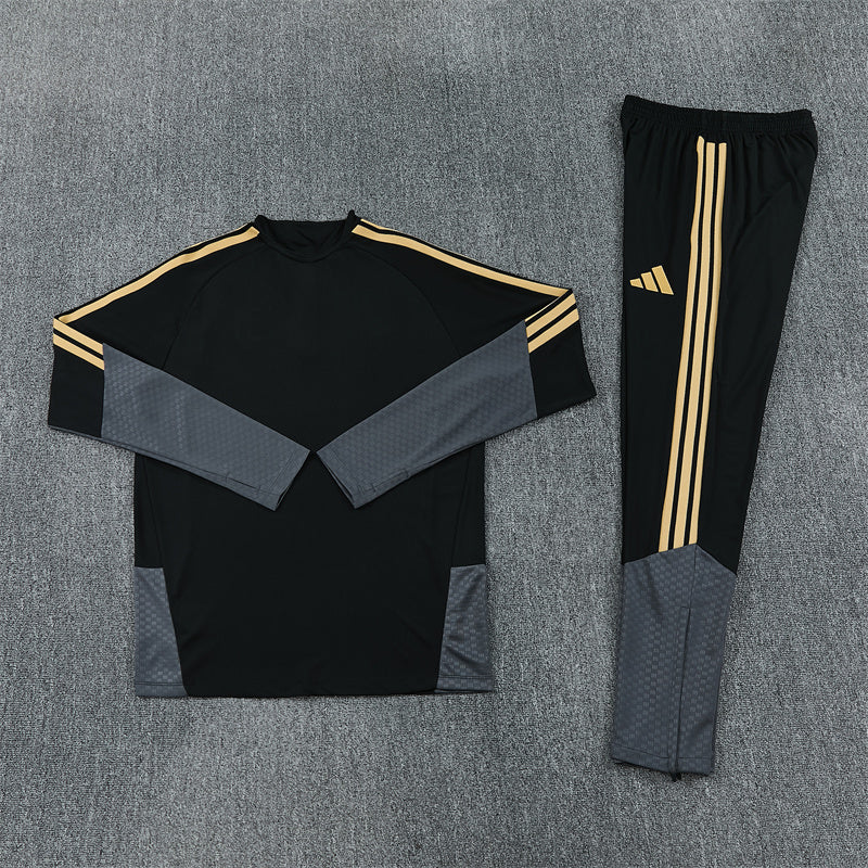 Juventus Tracksuit-Black and Grey