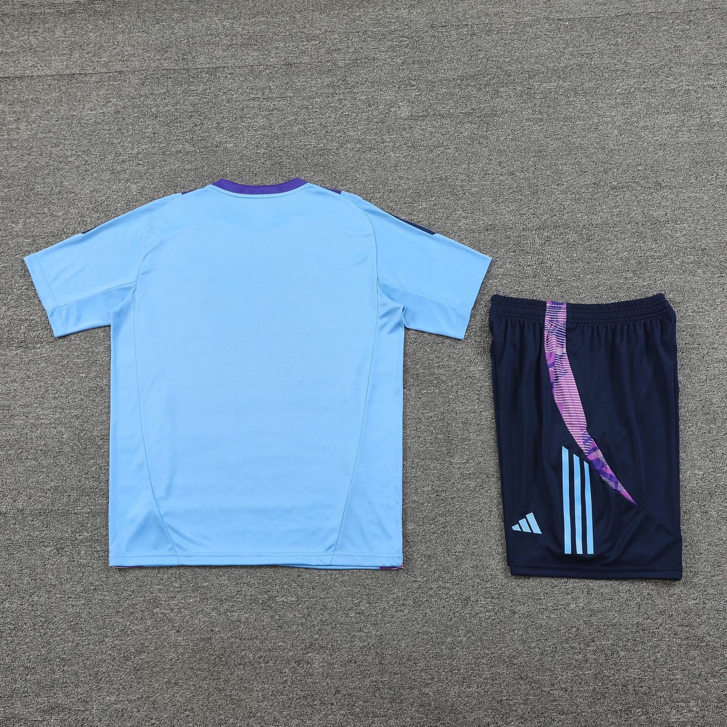 Argentina Shorts Set-Blue and Navy Blue