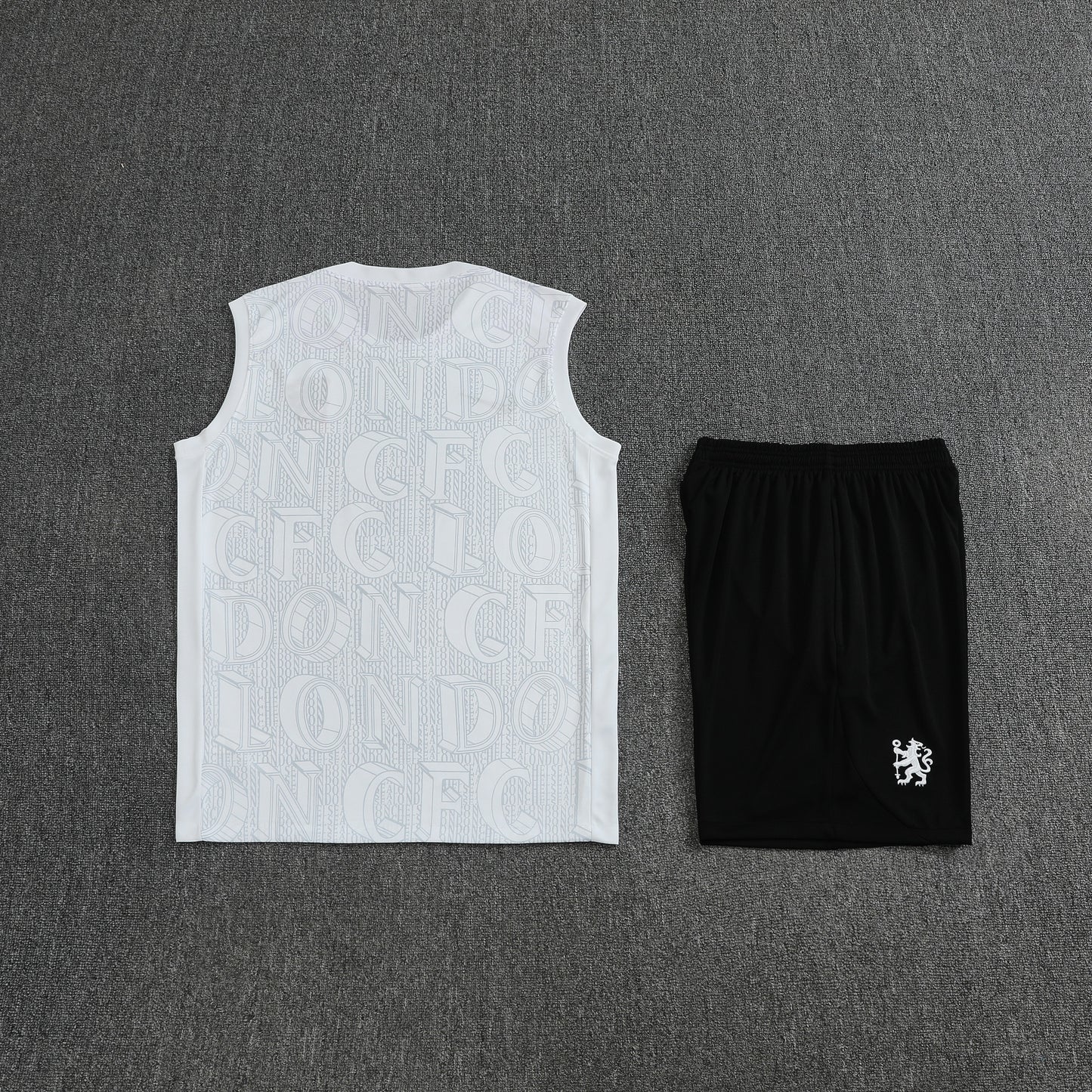 Chelsea Vest Set-White and Black
