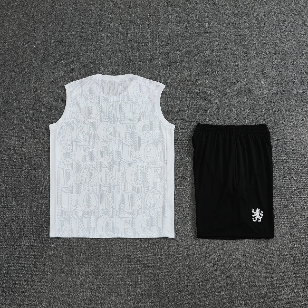 Chelsea Vest Set-White and Black