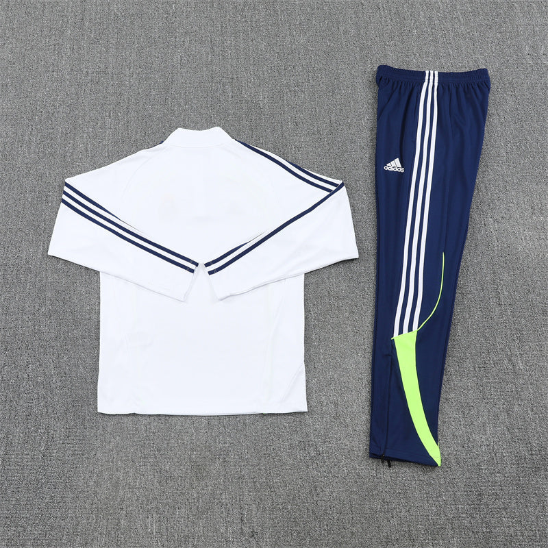 Real Madrid Tracksuit-White and Navy Blue