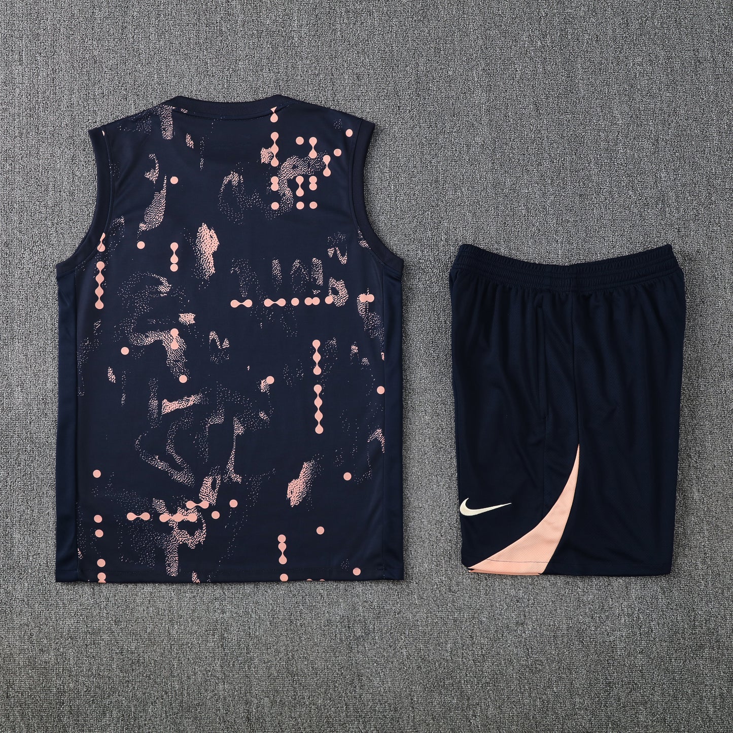 Chelsea Vest Set-Navy Blue and Cream