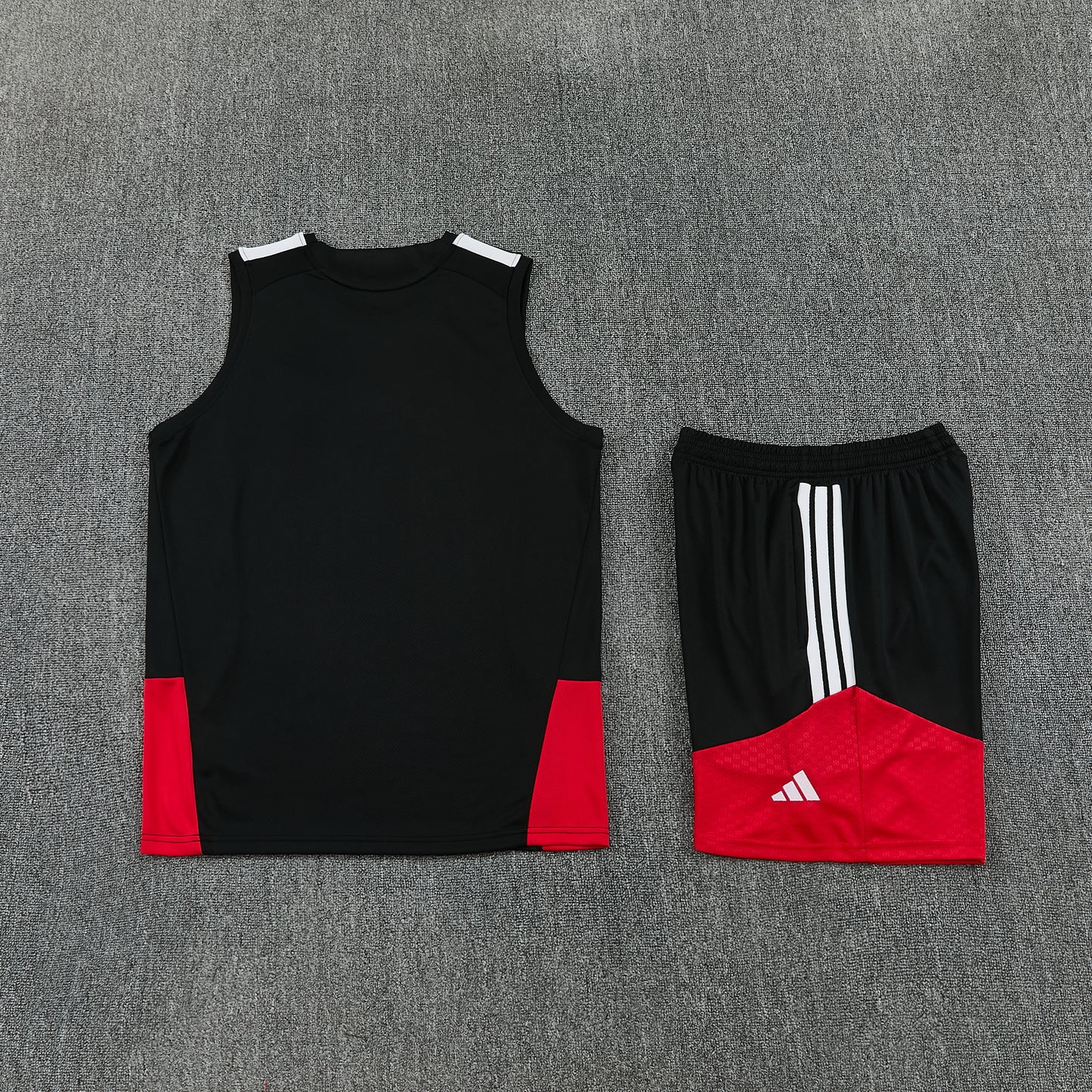 Germany Vest Set-Black and Red