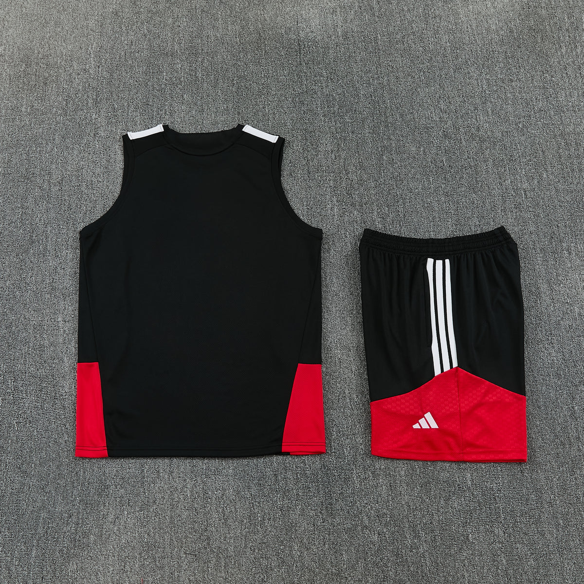 Germany Vest Set-Black and Red