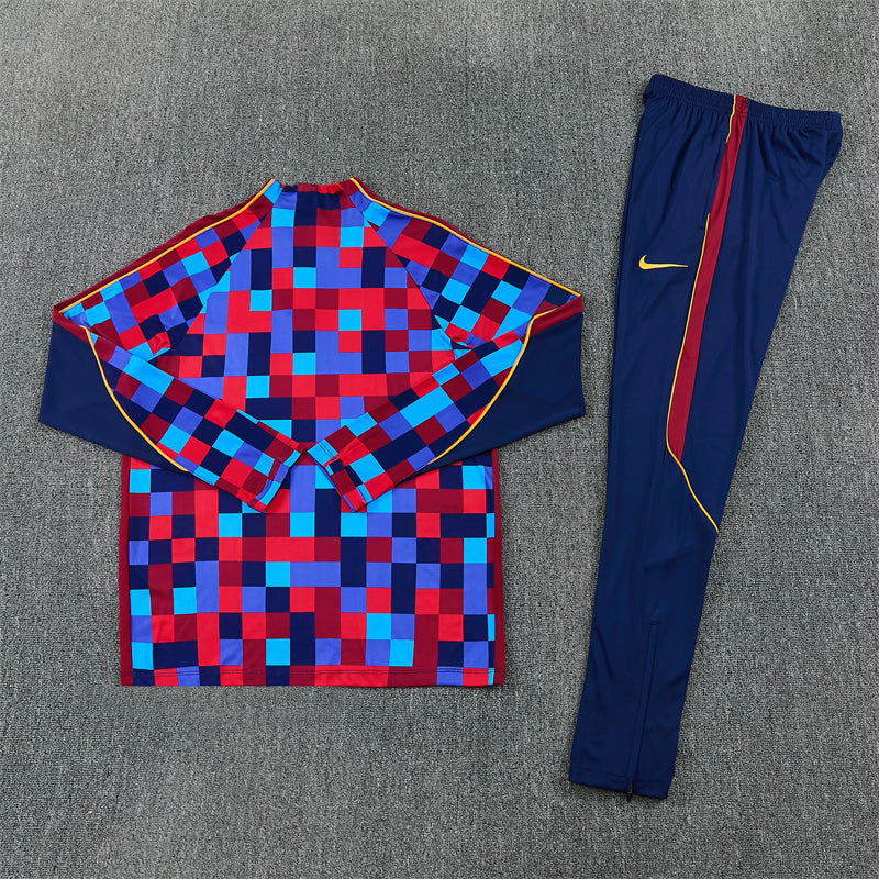 Barcelona Tracksuit-Red and Blue