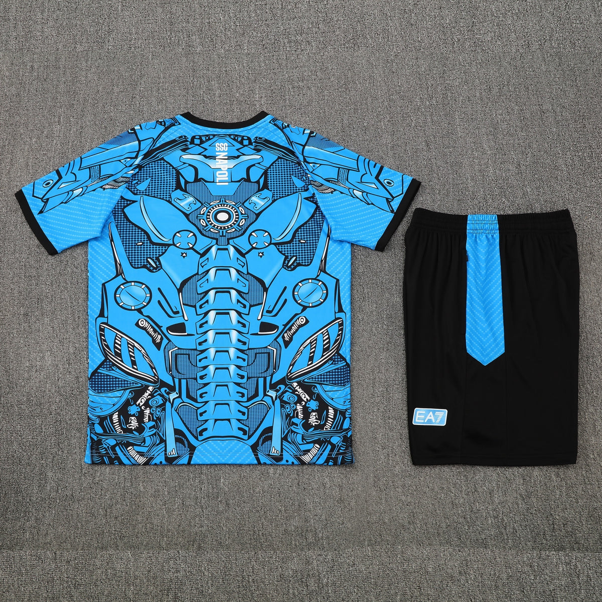 Napoli Shorts Set-Blue and Black