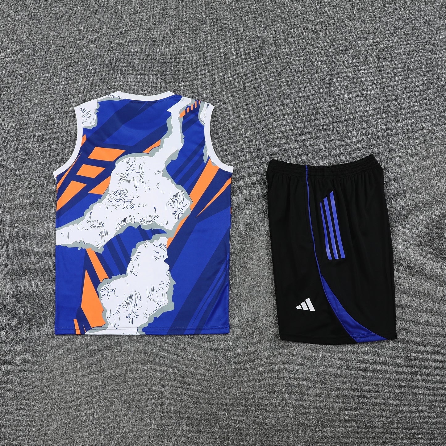 Real Madrid Vest Set-White, Blue and Black