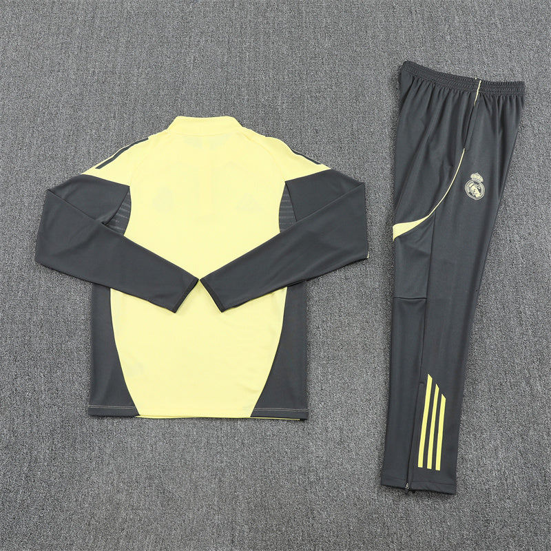 Real Madrid Tracksuit-Yellow and Navy Blue