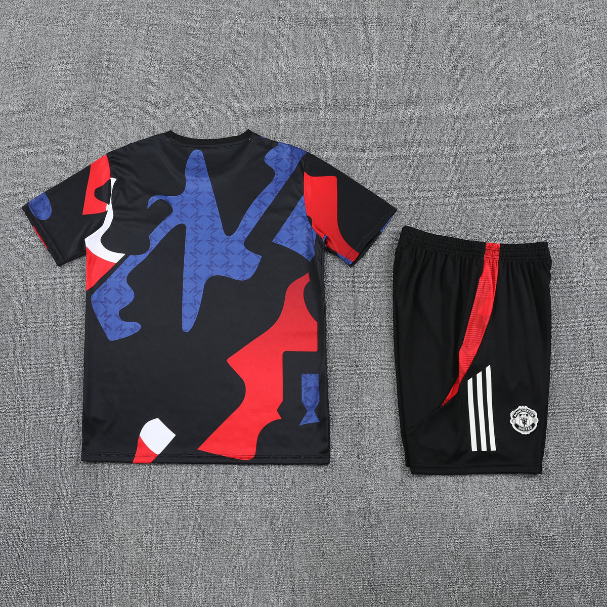Manchester United Shorts Set-Red, Blue and Black