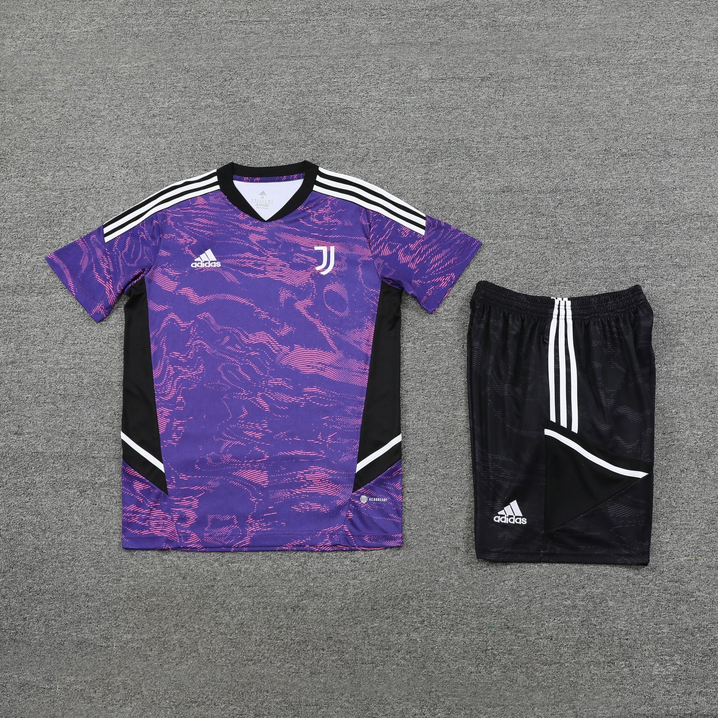 Juventus Shorts Set-Purple and Black