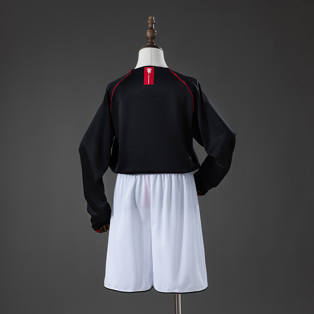 M-U 07/08 Away Retro Long Sleeve Kids Kit