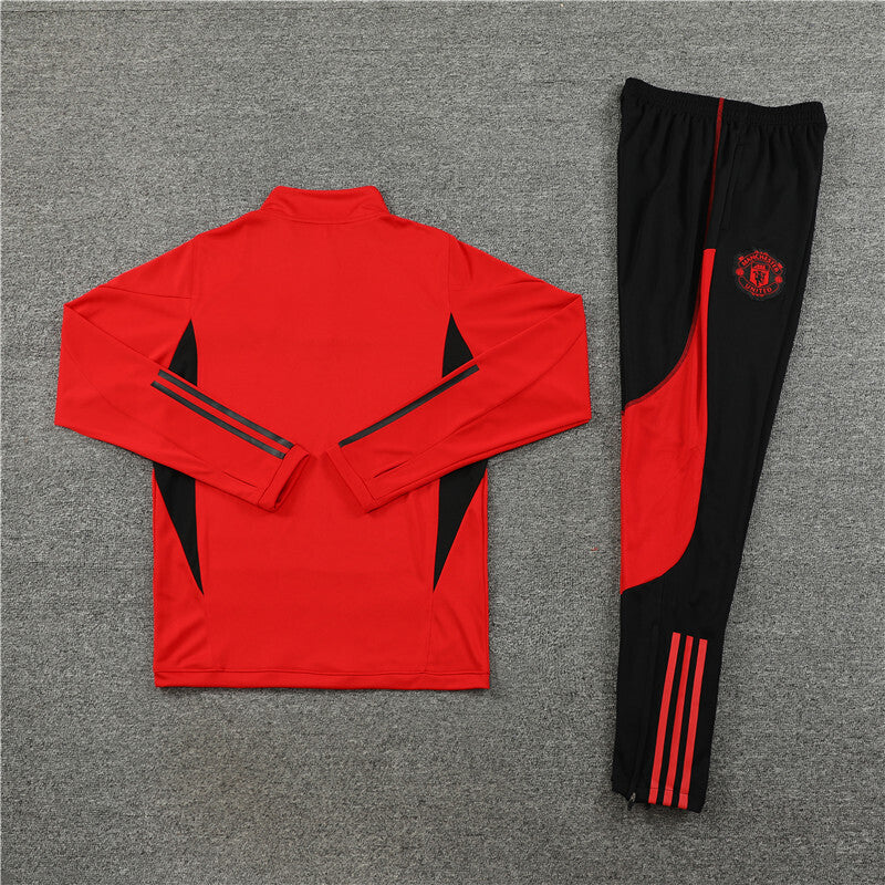 Manchester United Tracksuit-Red and Black
