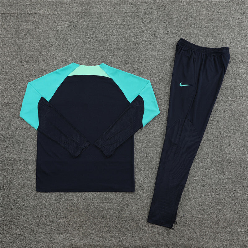 Barcelona Tracksuit-Black and Blue